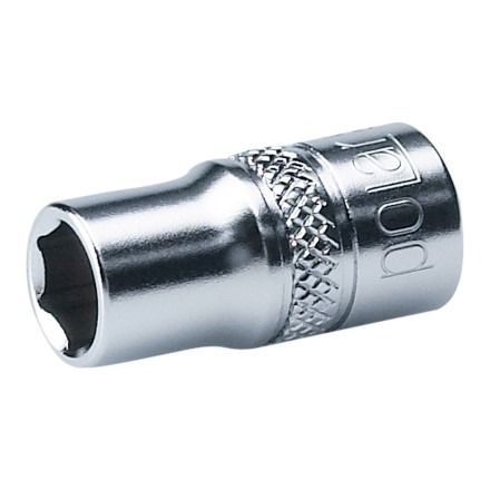 IMPA 610186 SOCKET 6-POINT 1/4" SQ DRIVE 9 MM POLAR