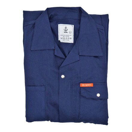 IMPA 190547 BOILERSUIT FASTENER TYPE BLUE COTTON SIZE L - Image 2