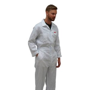 IMPA 190541 BOILERSUIT FASTENER TYPE WHITE COTTON SIZE M