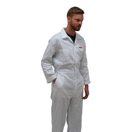 IMPA 190544 BOILERSUIT FASTENER TYPE WHITE COTTON LLL / XXL / 3 L
