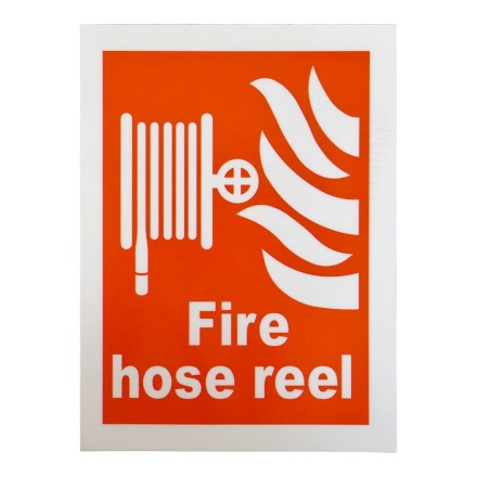 IMPA 336122 SIGN FIRE CONTROL FIRE HOSE REEL RED 200 X 150 MM