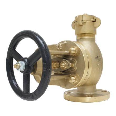 IMPA 751717 GLOBE HOSE VALVE FLANGE & COUPLING F7334 BRONZE 10 KG 50 MM