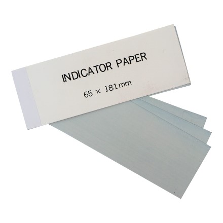 IMPA 652654 INDICATOR PAPER PAD M-2L METALLIC WHITE 50 PCS 65 X 181 MM