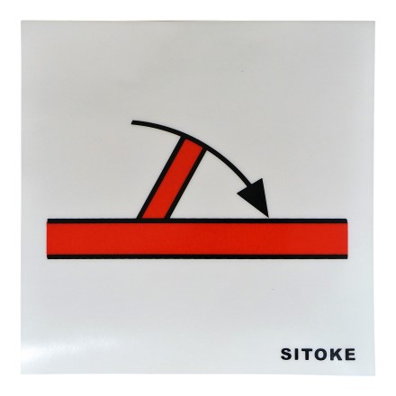 IMPA 336033 SIGN FIRE CONTROL 'A' CLASS FIRE DOOR SELF-COLSING 150 X 150 MM