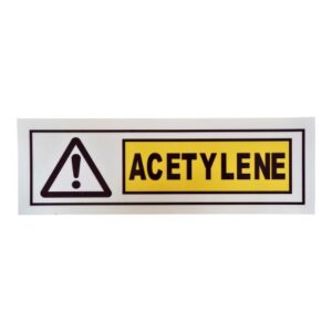 IMPA 331701 SIGN CAUTION ACETYLENE DECK & ENGINE ROOM #7701 100 X 300 MM