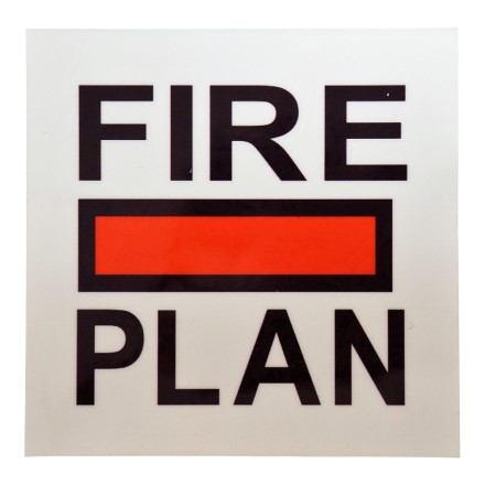 IMPA 336001 SIGN FIRE CONTROL PLAN 150 X 150 MM