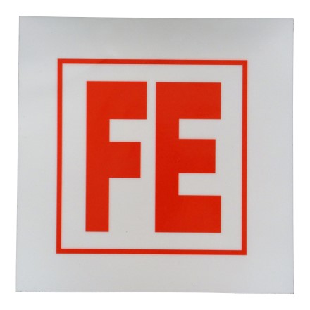IMPA 336067 SIGN FIRE CONTROL LOCKER W/ FIREMAN'S OUTFIT 150 X 150 MM