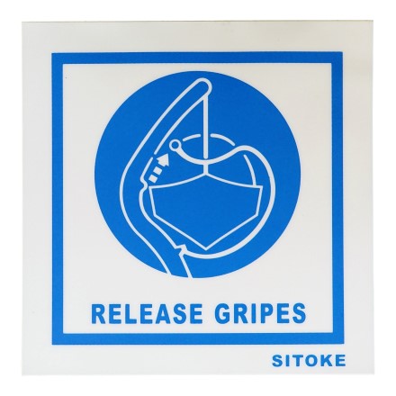 IMPA 335109 SIGN SAFETY RELEASE GRIPES 150 X 150 MM