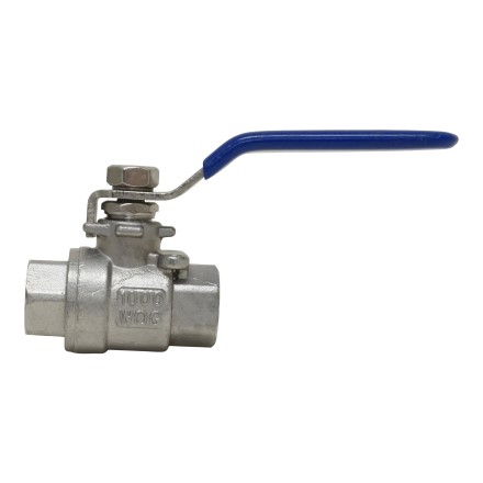 IMPA 756666 BALL VALVE DIN FULL BORE SCREWED NPT PN63 #7752 STAINLESS STEEL 3/8 "