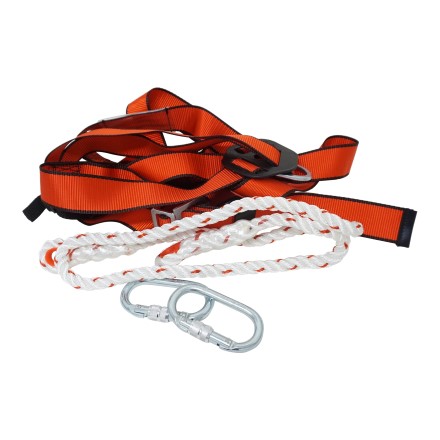 IMPA 311512 HARNESS SET COMPLETE W/ HARNESS & 1500 MM LANYARD & 2 CARABINERS 100 KG CLIMAX - Image 2