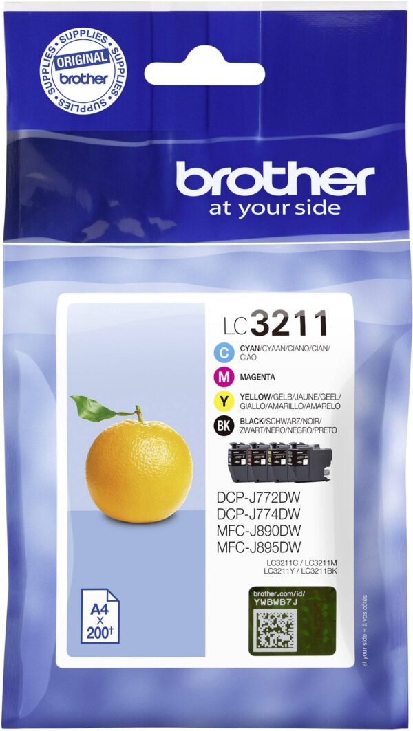 Brother Ink set LC-3211 VALDR Original Cyan, Magenta, Yellow, Black