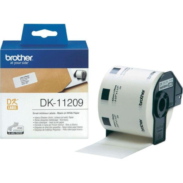 Brother DK11209 Small Address Label, 62mm X 29mm X 800pcs