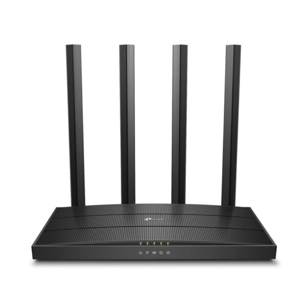 TP-Link Archer C6 Gigabit MU-MIMO Wireless Router, Dual Band 1200 Mbps Wi-Fi Speed, 5 Gigabit Ports, 4 External Antennas and 1 Internal Antenna WiFi Coverage with Access Point Mode, Qualcomm Chipset