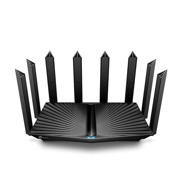 TP-link Archer AX90 AX6600 Tri-Band Gigabit Wi-Fi 6 Wireless WiFi Router | 1.5 GHz Quad-core Processor | OFDMA and MU-MIMO | WPA3 | HomeShield | Eight high-gain Antennas | Beamforming