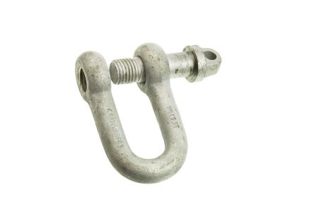 IMPA 230324 - D SHACKLE WITH SCREW PIN, UNGALV, 12 MM SWL 0.468