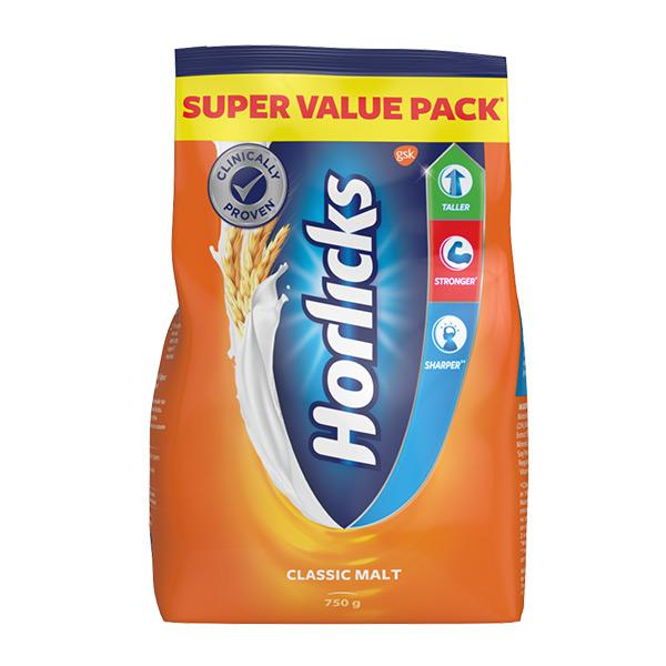 Horlicks Health & Nutrition Drink Refill - Classic Malt: 750 gms